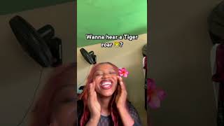 Amanda loves to hear a Tiger roar 😆 #tiger #viral #animals #loveanimalpets #roar #fyp