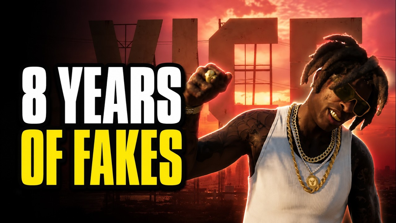 GTA 6 Radar video thumbnail: eight years of fake GTA 6 leaks graded, from the 2018 Project Americas map to the AI clips hiding behind the real August 2026 leak