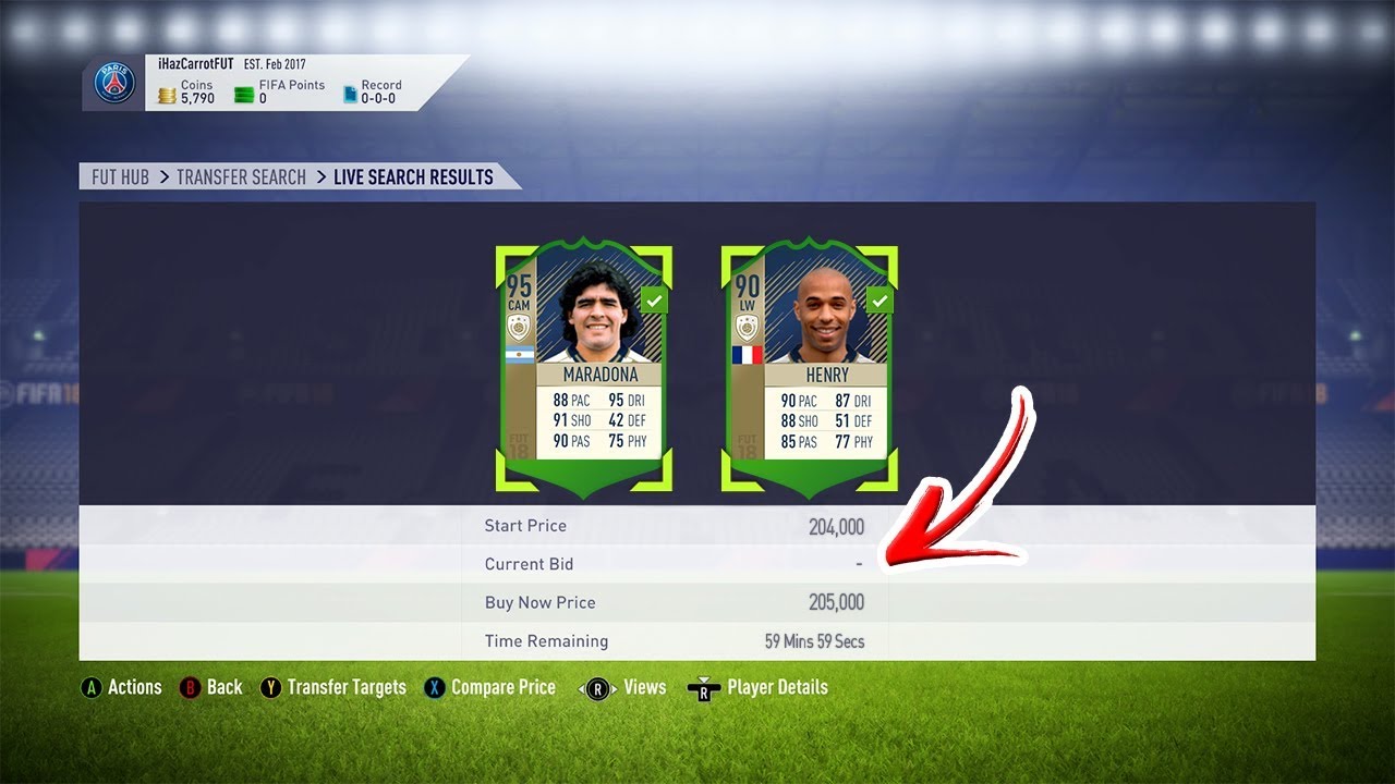ICON MARADONA & HENRY SNIPE 😱 (3 MILLION+ COINS PROFITS - FIFA 18 SNIPING )