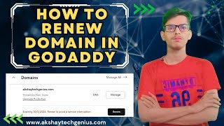 Godaddy Domain Renewal Process - Easy Step-by-Step Guide.