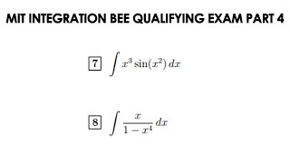 Solving MIT Integration BEE Qualifying Exam 2022 (Part 4)