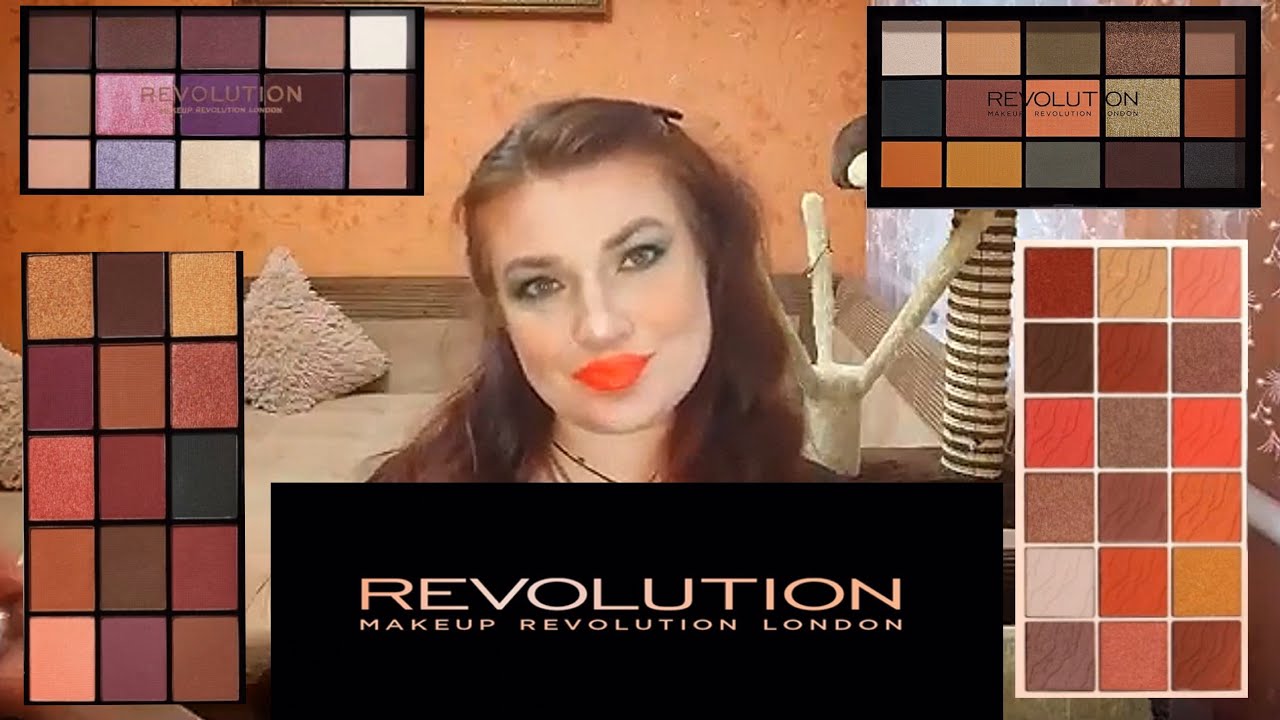MAKEUP REVOLUTION LONDON | обзор  бюджетных палеток и макияж