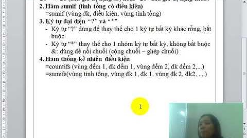 buổi 6   hàm thống kê có điều kiện. Hướng dẫn thực hành CountIF, SumIF, CountIFs, SumIFs
