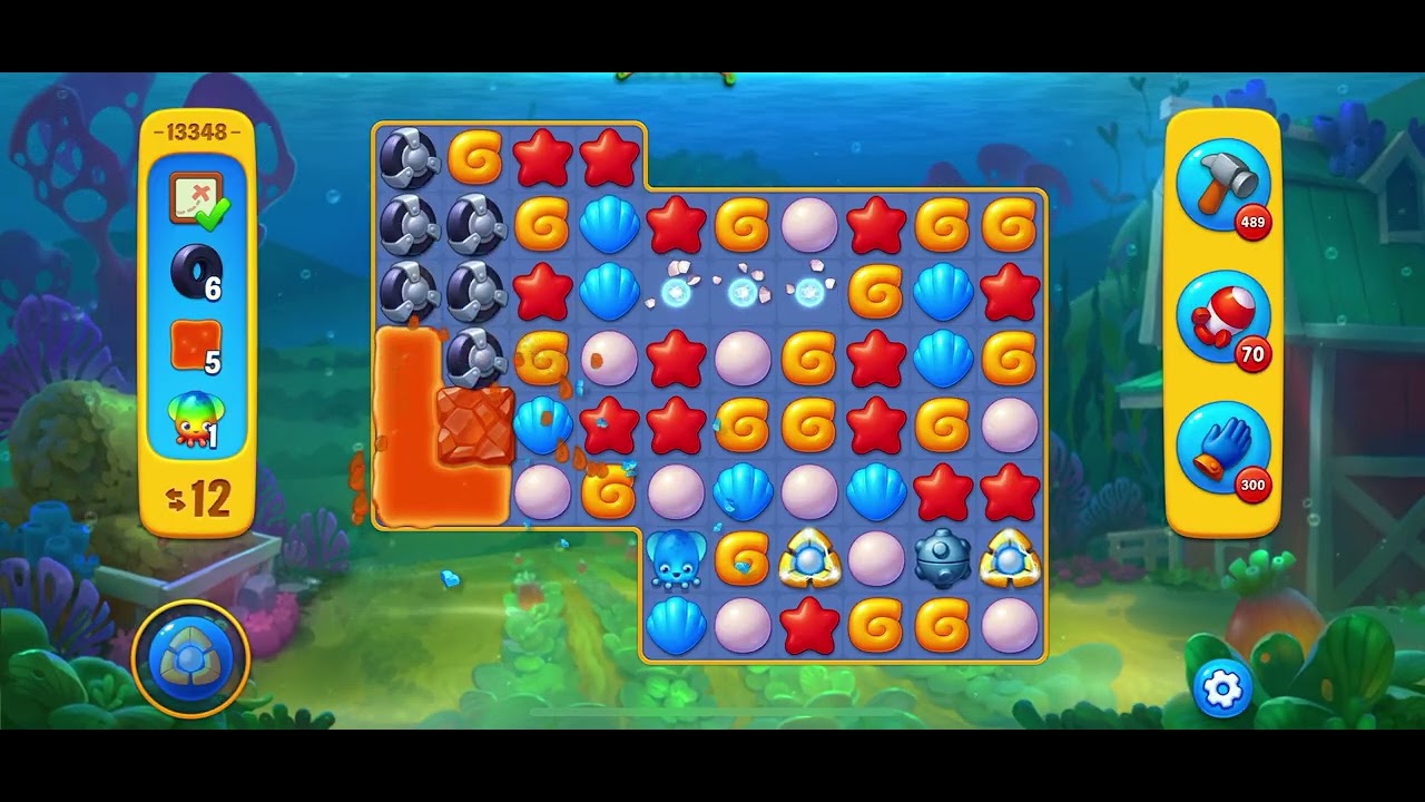 Fishdom level 13348 no boosters フィッシュダム ノーマル