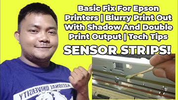 Basic Fix For Epson Printers | Blurry Print Out With Shadow And Double Print Output | Tech Tips