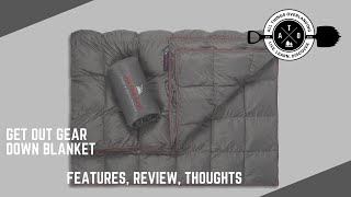 Get Out Gear Down Blanket Review (Wool Blanket Alternative, Down Blanket, Small, For Overlanding)