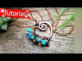 TUTORIAL - MAKE THIS Heart Swirl Gemstone and Crystal Wrapped Pendant