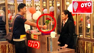 Proposing to lady OYO Manager// Valentine Special Prank// By Sumit Cool // prayagraj