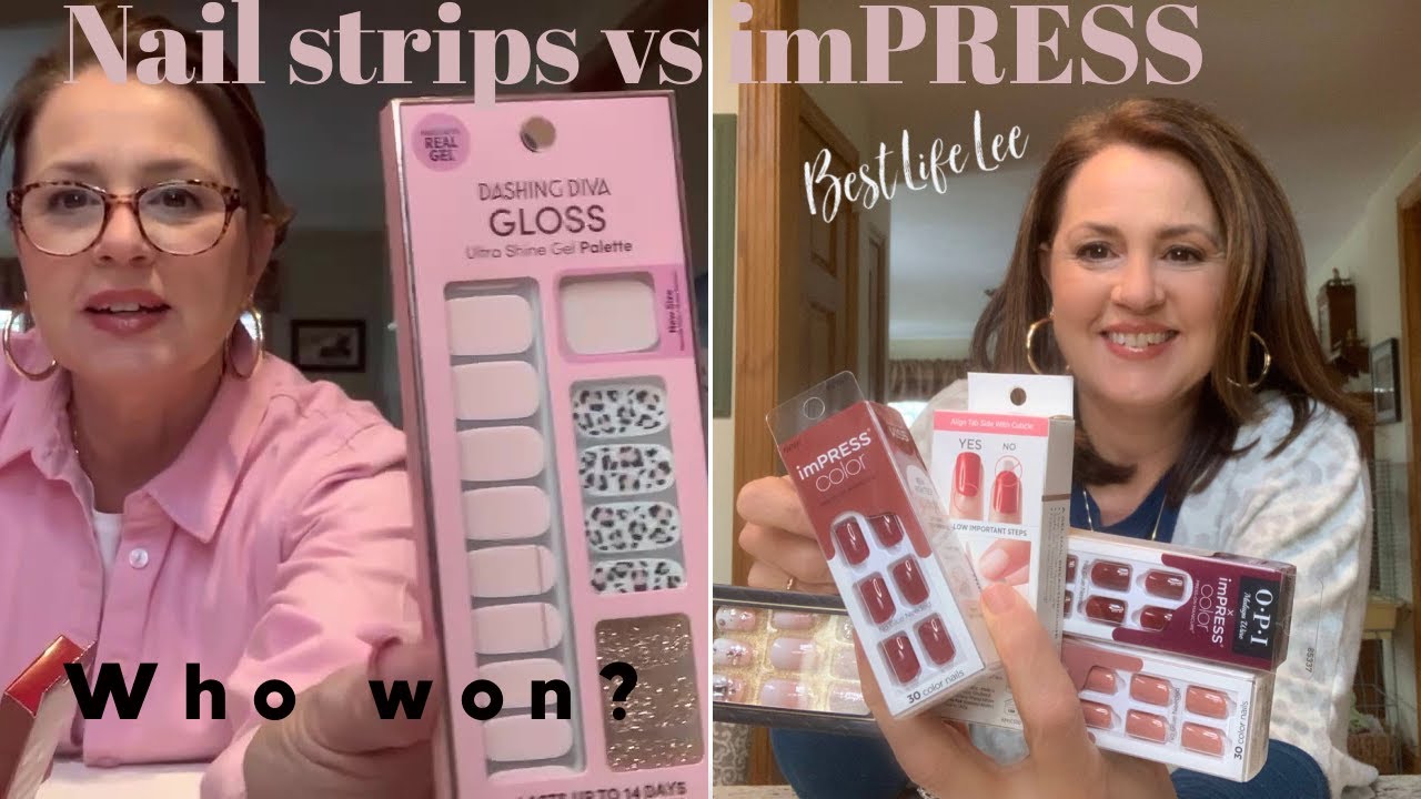NAIL STRIPS VS IMPRESS NAILS REVIEW OF NAIL STRIPS IMPRESS PRESS ON