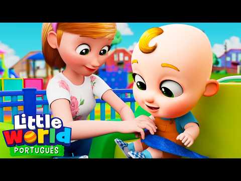 Nina e Nico têm de usar o cinto de segurança! ⚠️ Seatbelt Song 👼🏼 Little World em Português