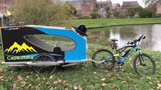 La capsulbike, mini caravane autonome en énergie et eau potable pour vélo à assistance électrique !