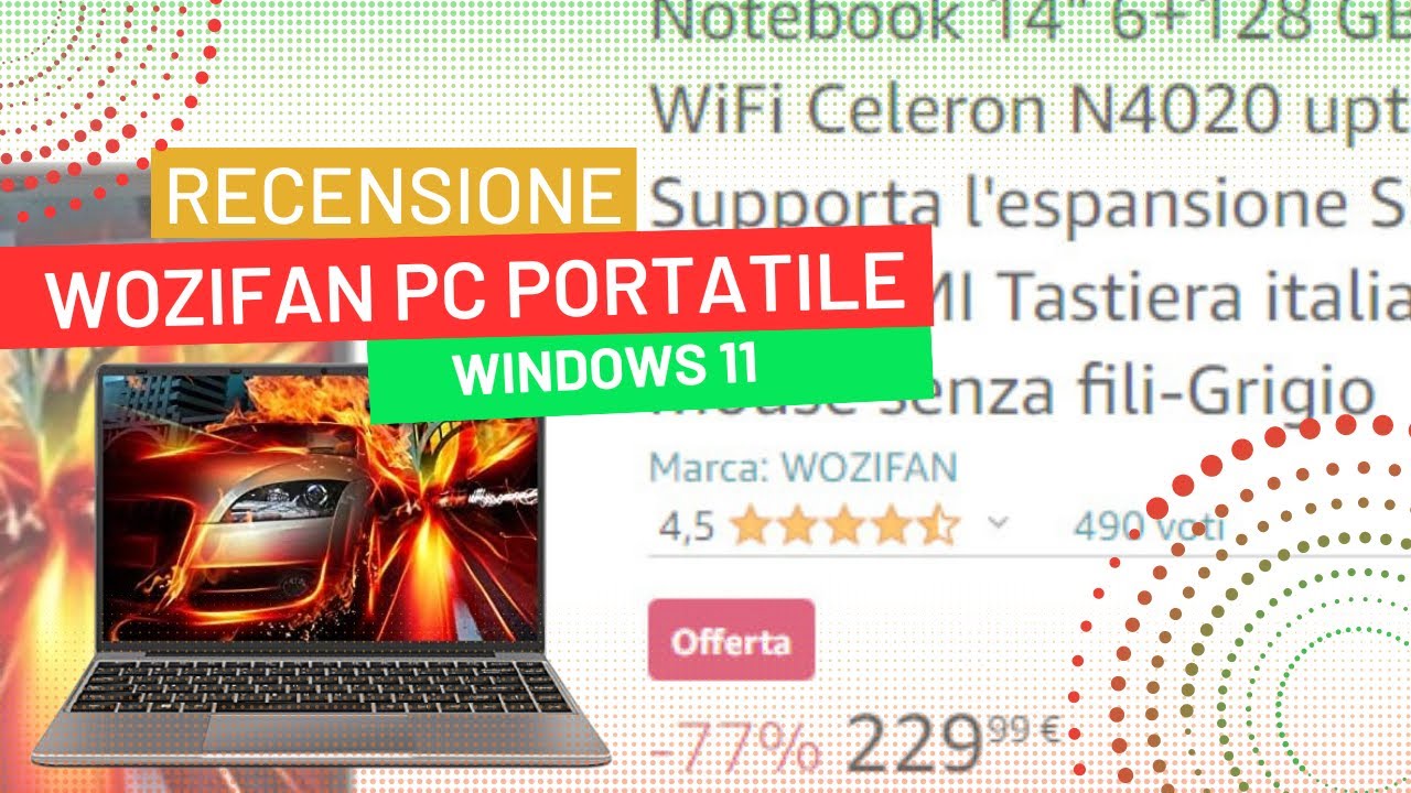 WOZIFAN PC Portatile Windows 11 Recensione 