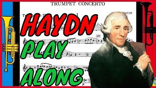 Video thumbnail of "Haydn - Trumpet Concerto I. Allegro (Backing track, Play along, Accompaniment)"