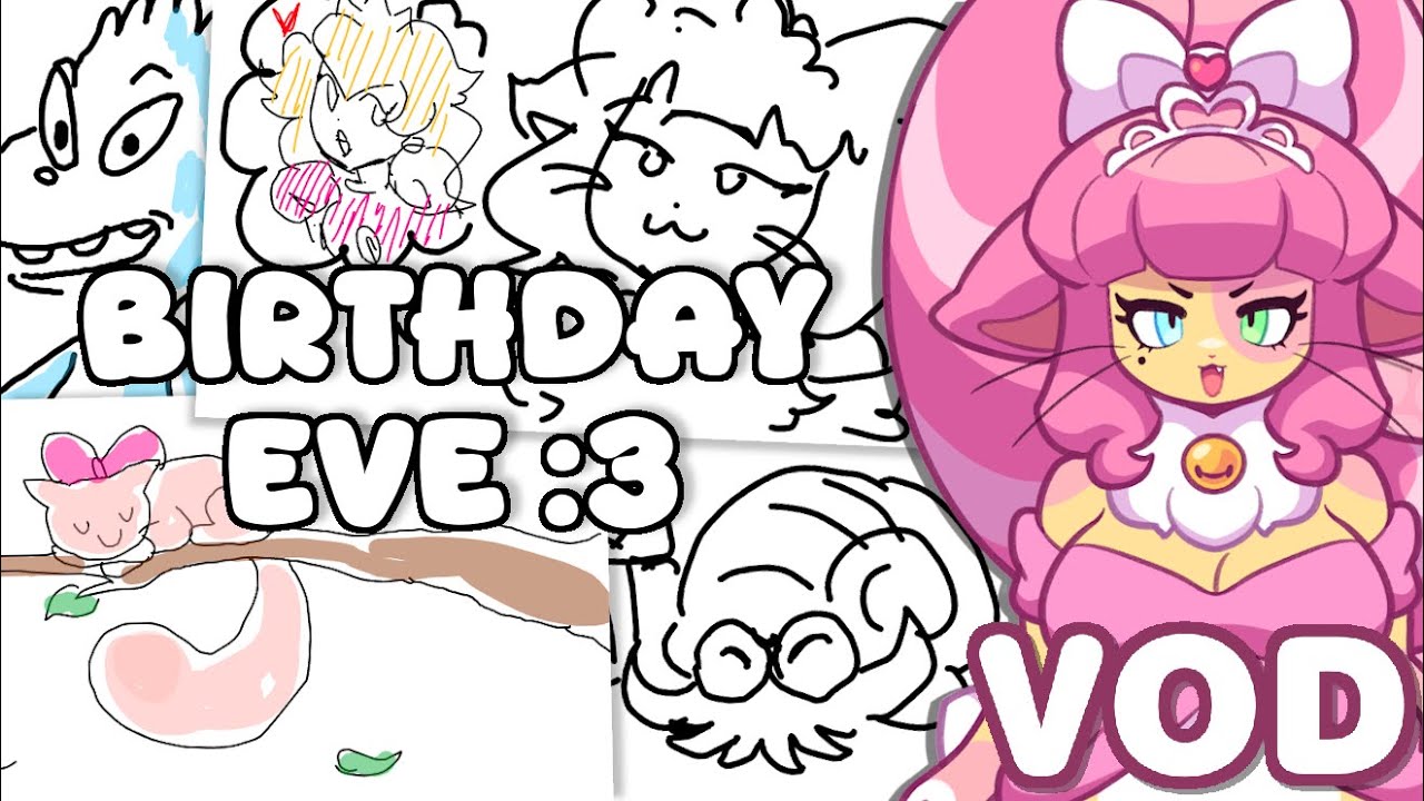 Birthday Eve Hangout Stream / Gartic Phone & Jackbox - nekolacey VODs