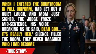 I Walked Into Court in Uniform — My Father Laughed, My Mother Sighed… Then the Judge Whispered My Na