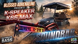 HOLE IN ONE! ⛳ Then we built the LOUDEST Golf Cart on the course! (K-Speaker K66 Max) #bass 