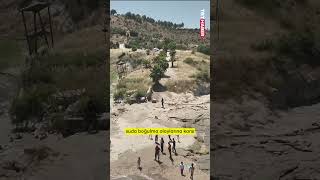 Yaz aylarında boğulma vakalarının sık yaşandığı Adıyaman’da jandarma ekipleri dronla uyarı yaptı. screenshot 2