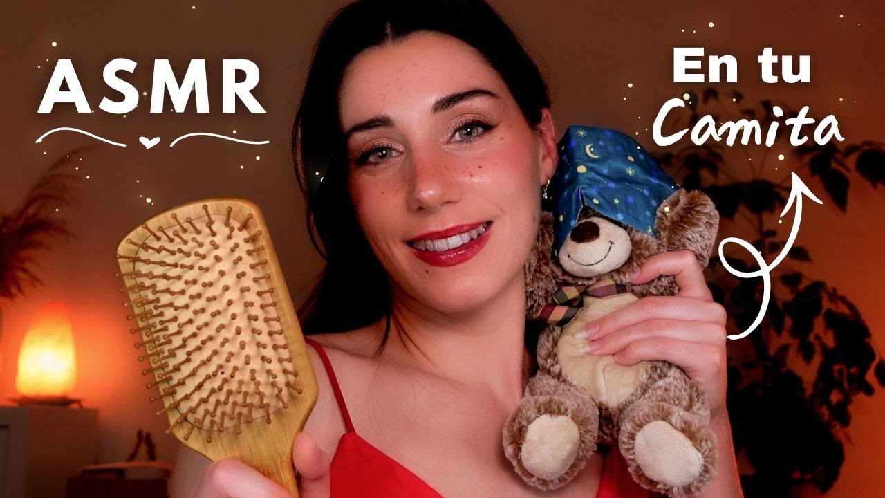 ASMR EN TU CAMITA HASTA QUE TE DUERMAS ❤️💤 Caricias, Masajes & Cepillo 🪔 Roleplay en Español