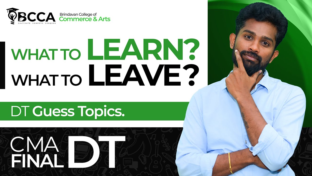 CMA FINAL DT PAPER ANALYSIS || GUESS CHAPTERS/TOPICS || BY CA CMA MDK SIR