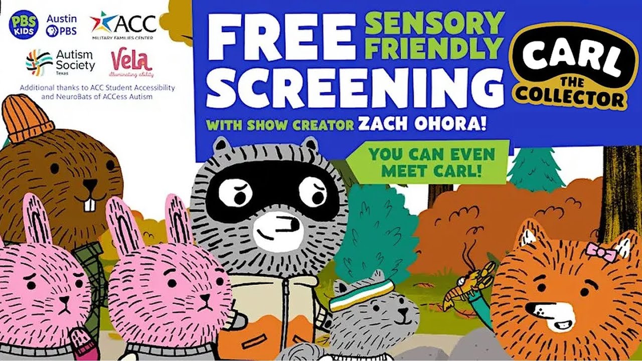 PBS Kids’ Carl the Collector visits Austin Community College with Austin PBS!