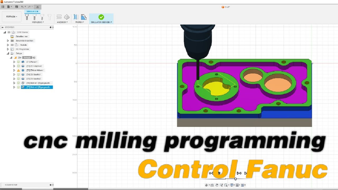 cnc Milling programming - YouTube