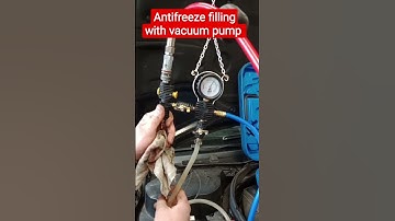 Antifreeze filling with vacuum pump.No air anymore in the engine cooling system.