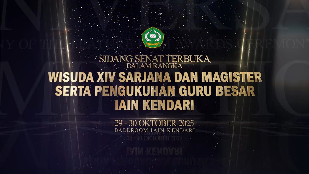 Wisuda XIV Sarjana dan Magister serta Pengukuhan Guru Besar IAIN Kendari