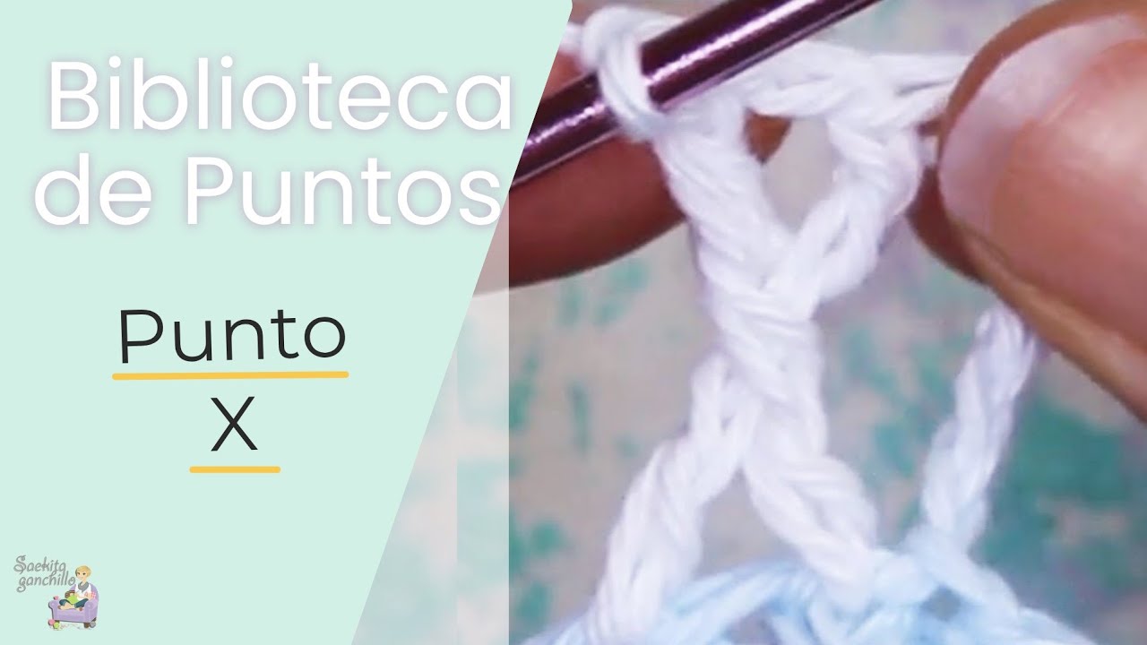 Cómo se teje ... * El Punto X o puntos altos cruzados *Saekita Ganchillo