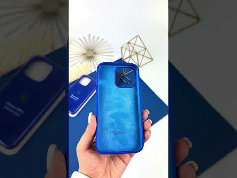 Силіконовий чохол на Айфон 13 Про Макс із закритим низом <unk> iPhone 13 Pro Max Shiny blue (44), видео 1