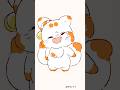 👍遊んでくれて、ありがとうー🦊　 #てnこ #ぽnきち #二尾の小狐 #手書きアニメーション
