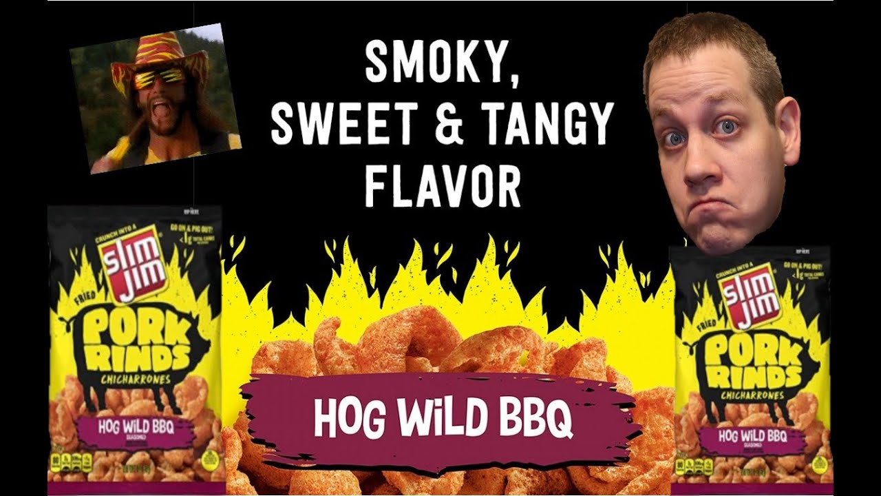 Slim Jim Hog Wild BBQ Pork Rinds YouTube