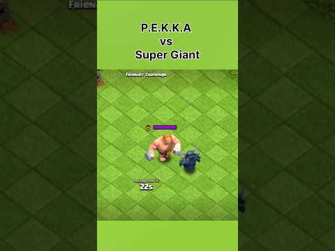 P.E.K.K.A vs Super Giant #clashofclans #coc #cocshorts
