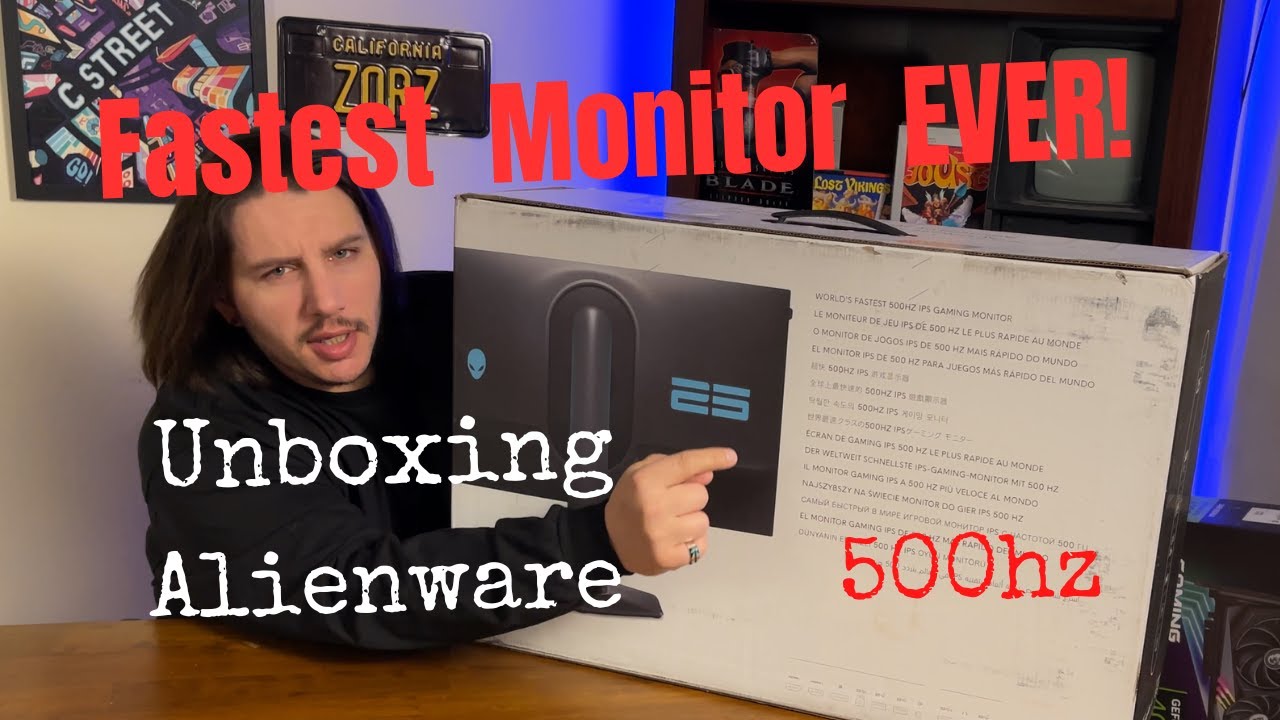Fastest Monitor Ever! Alienware 500hz AW2524H Unboxing & First Impressions  
