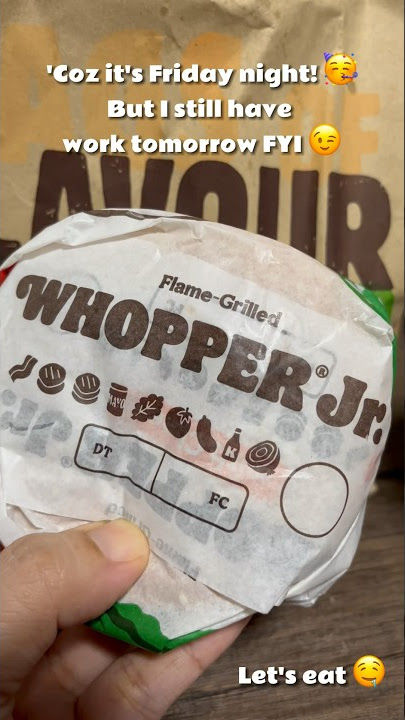 BURGER KING Whopper Jr. 🍔 #SABBEats