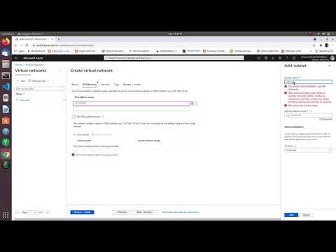 How to Create and SetUp Virtual Network and Subnet in Microsoft Azure