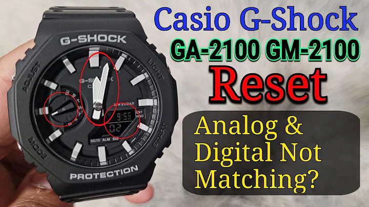 Casio G-Shock GA-2100/GM-2100 (Mod 5611) Reset | Fix: Analog hands & Digital Time not matching?