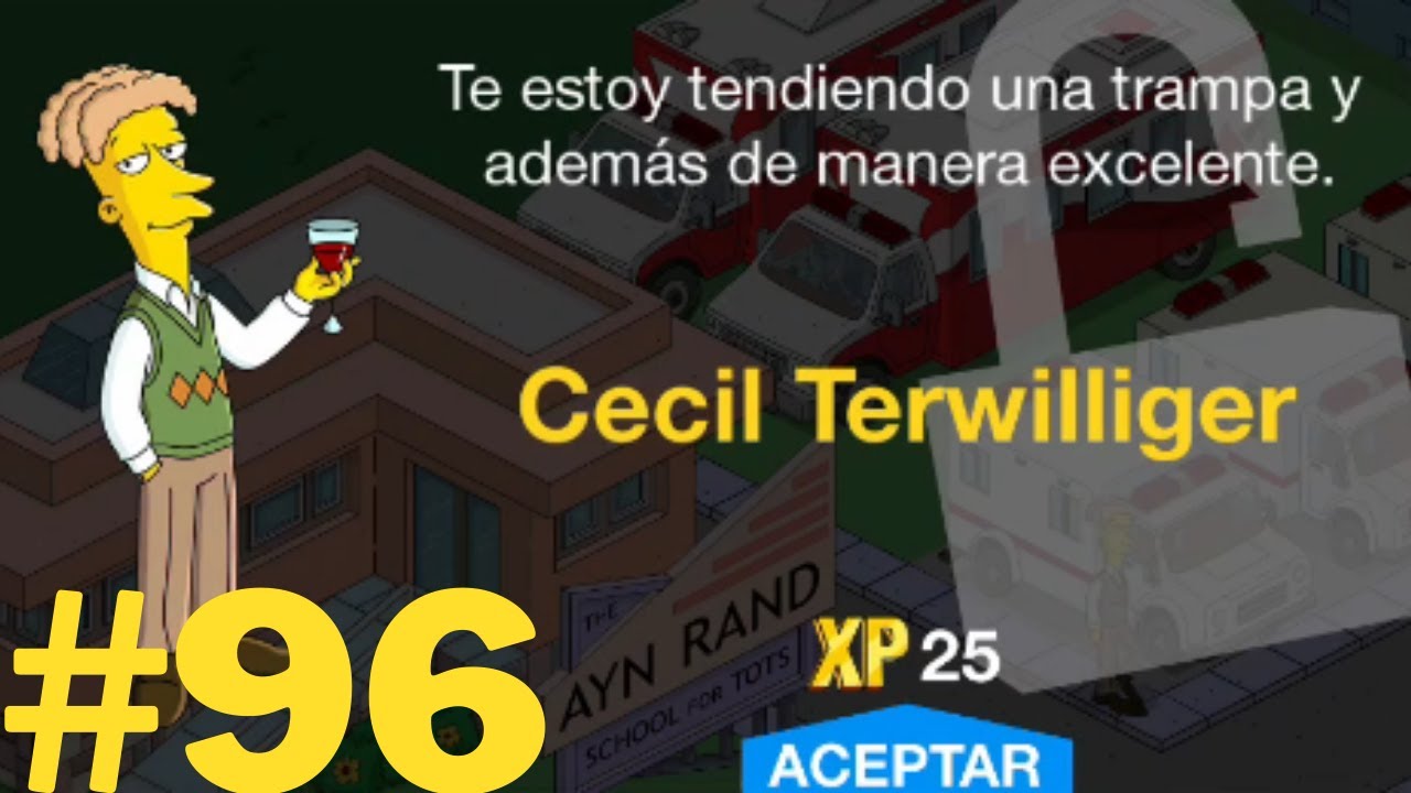 CECILIO PATIÑO! | Los Simpson: Springfield | Parte 96 - YouTube