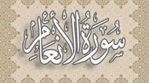 القرآن الكريم: سورة الأنعام تلاوة هادئة خاشعة.