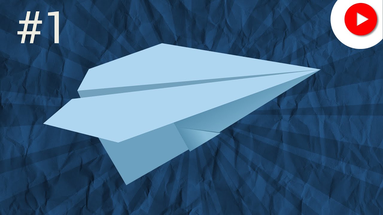 1. How to make a flying origami airplane out of paper / step by step