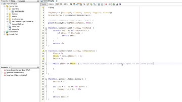NetBeans PHP Tutorial - Binary Search #15