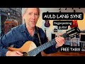 Auld Lang Syne FREE chord melody tabs