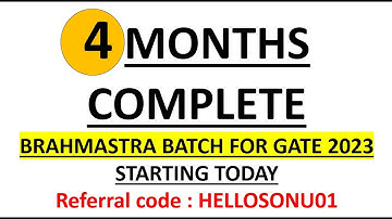 4 Months Batch Starting Today with TOC - Brahmastra Plus GATE 2023 CS IT (Secure 50+ marks in 2023)
