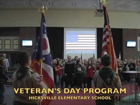 Hicksville Elementary School Veterans Day Program 2016