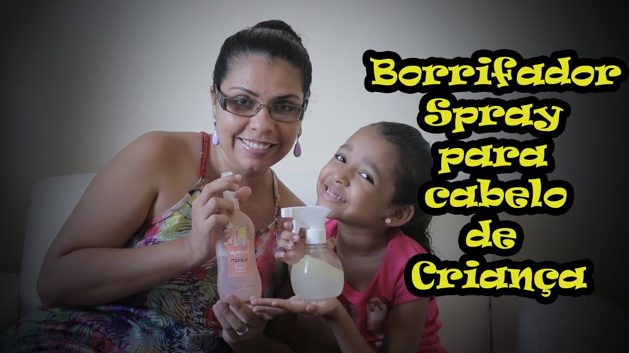 FAÇA seu BORRIFADOR SPRAY Caseiro para CABELO de CRIANÇA
