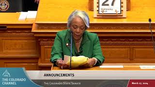 Colorado Senate 2024 Legislative Day 078
