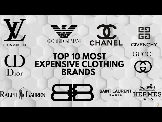 Top 10 Most Expensive Clothing Brands In The World