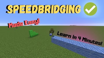 The EASIEST Way to Speedbridge/Ninja Bridge! | Bedwars/Skywars | Minecraft Tutorial