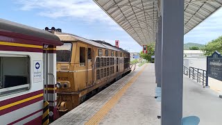 ขบวนรถธรรมดาที่284 ออกจากสถานีจุกเสม็ด #รถไฟไทย #รถไฟสายตะวันออก
