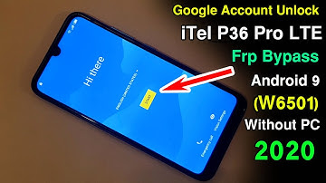 Itel P36 Pro LTE Frp Bypass | Itel (W6501) Google Account Unlock | Android 9 Pie Without PC 2020 |
