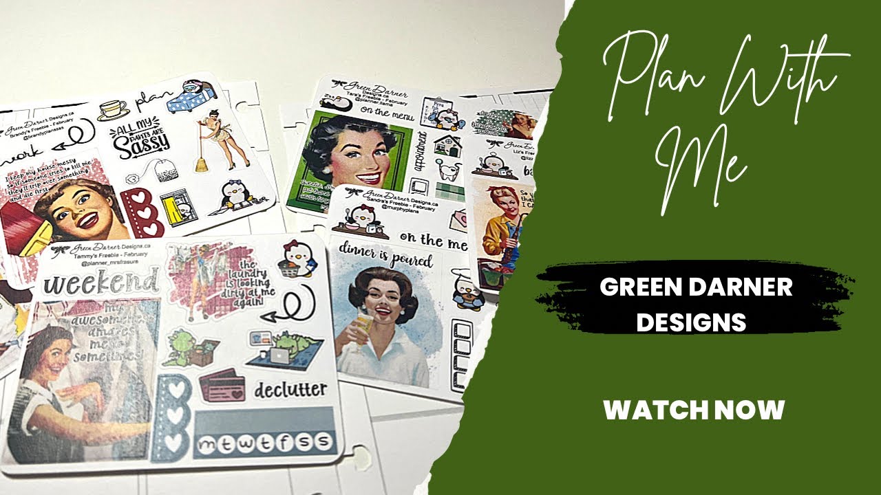 Plan With Me// Featuring Green Darner Designs// B6TN